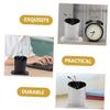 BAZEITFLOW 2Pcs Glasses Holder for Desk with Wide Base Cloth Material Eyeglasses Stand for Sunglasses and Myopic Glasses Compact Desktop Organizer in Black and Silver view 4