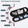 Nincha Compact Electric Toothbrush Travel Case, EVA Protective Storage Bag for Philips Sonicare/Oral-B, Waterproof Portable Carrying Case with Mesh Pocket & Elastic Bands (Smoky Pink) view 3
