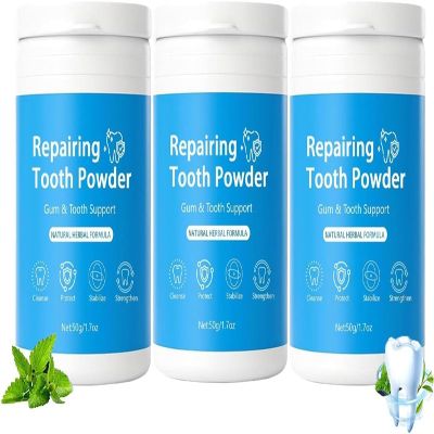 Tooth Repairing Powder Instant Stain Removal Toothpaste Whitening Powders Tooth Polisher Fresh Breath Protects Gums & Roots for Oral Care