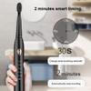 Toothbrush Electric IPX7 Waterproof Tooth Brush Adjustable Portable Tooth Cleaning Tool with 4 Heads, Black Gold view 4
