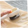 TOPPERFUN 2pcs Multipurpose Shoe Cleaning Brush with Soap Dispenser and Supple Bristles, Comfortable to Hold Plastic Brushes for Home and Bathroom Cleaning view 2