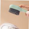 TOPPERFUN 2pcs Multipurpose Shoe Cleaning Brush with Soap Dispenser and Supple Bristles, Comfortable to Hold Plastic Brushes for Home and Bathroom Cleaning view 4