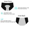 WLXFF 8Pcs period pants for women washable incontinence pants women period pants for women heavy flow maternity pants after birth,Red,2XL view 2
