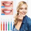 iCovalescent 80 Pcs Interdental Brushes, Teeth Cleaner, Tooth Cleaning Tool for Cleaning Gaps Between Teeth(5 Colors) view 3