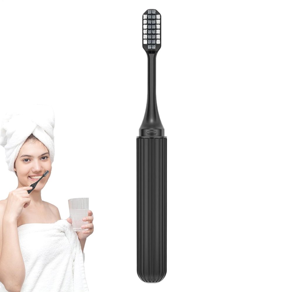 Orthodontic Toothbrush - Foldable Travel Toothbrush with Soft Bristles | Compact Pocket Brush for Adults & Kids with Braces | Hygienic Camping Toothbrussh Hotels, Airplanes, Business Trips & Outdoor