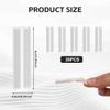 20 Pcs 40x6MM Clear Heat Shrink Shoelaces Tips Transparent Shoe Lace End Tips Repair Kit for Sneakers Drawstrings Clothing Ropes view 2