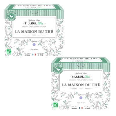 La Maison du The Linden Herbal Tea 15 Tea Bags x 2