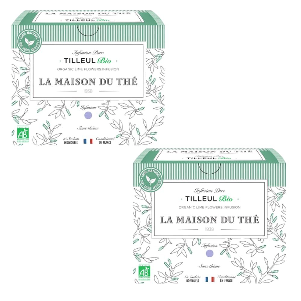 La Maison du The Linden Herbal Tea 15 Tea Bags x 2