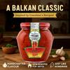 Africa Select Vipro Authentic Macedonian Lutenica Balkan Roasted Red Pepper Tomato & Eggplant Spread, Savory Vegetable Relish Chutney, 580ml (Pack of 2) view 2