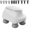 4 Heads Massager, Horse MassagerElectric Handheld Muscle Percussion Massager Gun with 12 Massage Heads for Shoulder Body Back Leg Pain Relief (White) view 1