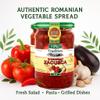 Africa Select Vipro Authentic Romanian Zacusca with Tomatoes, Balkan Roasted Vegetable Spread & Relish Condiment 580ml Pack view 3