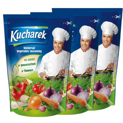 Africa Select Kucharek Vegetable Seasoning 1kg Tub (Pack of 3) | Universal All-Purpose Seasoning Mix