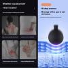 4 Heads Massager, Horse MassagerElectric Handheld Muscle Percussion Massager Gun with 12 Massage Heads for Shoulder Body Back Leg Pain Relief (Black) view 3