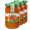 Africa Select Vipro Romanian Zacusca Ajvar Paste | Roasted Pepper & Eggplant Relish | Traditional Balkan Vegetable Spread Mezze Dip, 580ml (Pack of 3) view 1