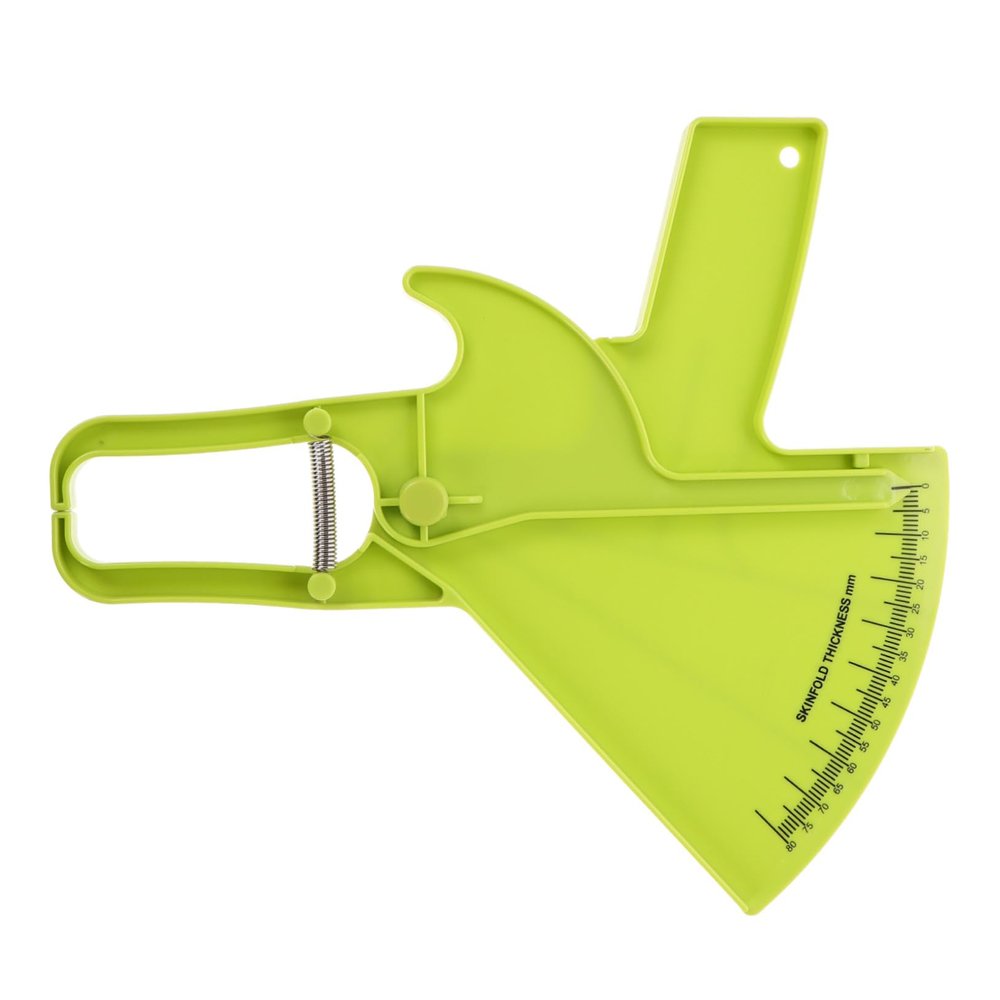 BESTYASH Body Fat Caliper Skinfold Caliper Body Fat Measuring Tool Green Precision for Fitness and Health Monitoring Men Women