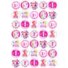 1st Birthday PINK Mix - Edible Cupcake Toppers - Wafer or Icing - First Birthday Party Themed Celebration Cake Decorations for Cupcakes, Cookies, Brownies, Muffins & More! view 1