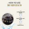 MUMKIN Beard Balm for Men Premium Beard Styling & Conditioning Balm with Natural Oils Softening, Moisturising & Shaping Formula for a Tamed, Healthy Beard (30g) view 2