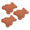 Cabilock 3pcs Bear-Shaped Pottery Humidity Absorber and Sugar Softening Pads for Food Storage Containers and Kitchen Use, Effective Moist Absorber for Brown Sugar and Dried Fruits view 1
