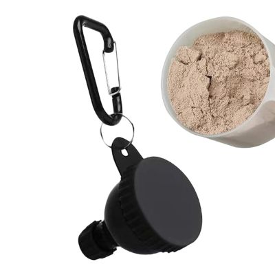 Maodom Protein Funnel | Post-Workout Supplement Box,Moistureproof Portable Protein Powder Case 50ml with Carabiner for Car Camping Work Airplane Travel Seniors Adults