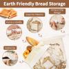 CXRYLZ-FUR 2Pcs Beeswax Bread Bags with Label Stickers Reusable view 3