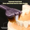 Cepillo Dental De Limpieza Multingulo De Tres Cabezales, Soft Multi-Angle Cleaning, 3 Sided Toothbrushs 360 Clean for Comprehensive Care of Teeth and Gums, Suitable for Adults (12pcs) view 3