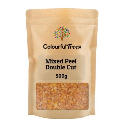 Italian Mixed Peel Double Cut 500g Candied Fruit for Baking, Cakes & Desserts by Colourful Trees