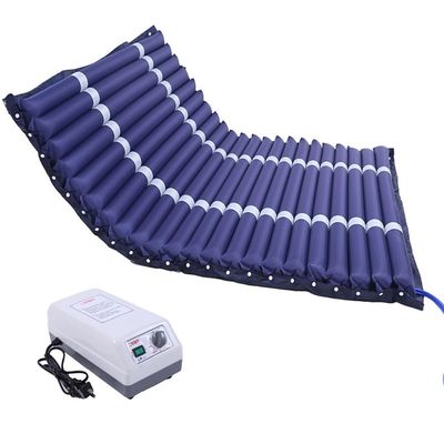 Alternating Air Pressure Mattress for Bed Sores, Anti Bedsore Mattress Waterproof for Hospital & Home with Pump, Pressure Relief Pad for Pressure Ulcer Prevention & Care, Blue,195cm*130cm*10cm