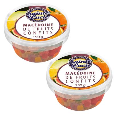 Sainte Lucie Mixed Glace Fruits 150g x 2