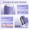 2-in-1 Women Electric Shaver - Double Blades Waterproof Bikini Trimmer - Wet & Dry Rechargeable Electric Razors for Women with LED Display for Legs, Bikini Line view 2