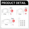 15 Pcs,3 Sizes Screw-in Glasses Nose Pads, U Shaped Eyeglasses Nose Piece Soft Silicone Nose pad for Eye Glasses Sunglass Eyewear, with 30 Screws & 1 Screwdriver view 2
