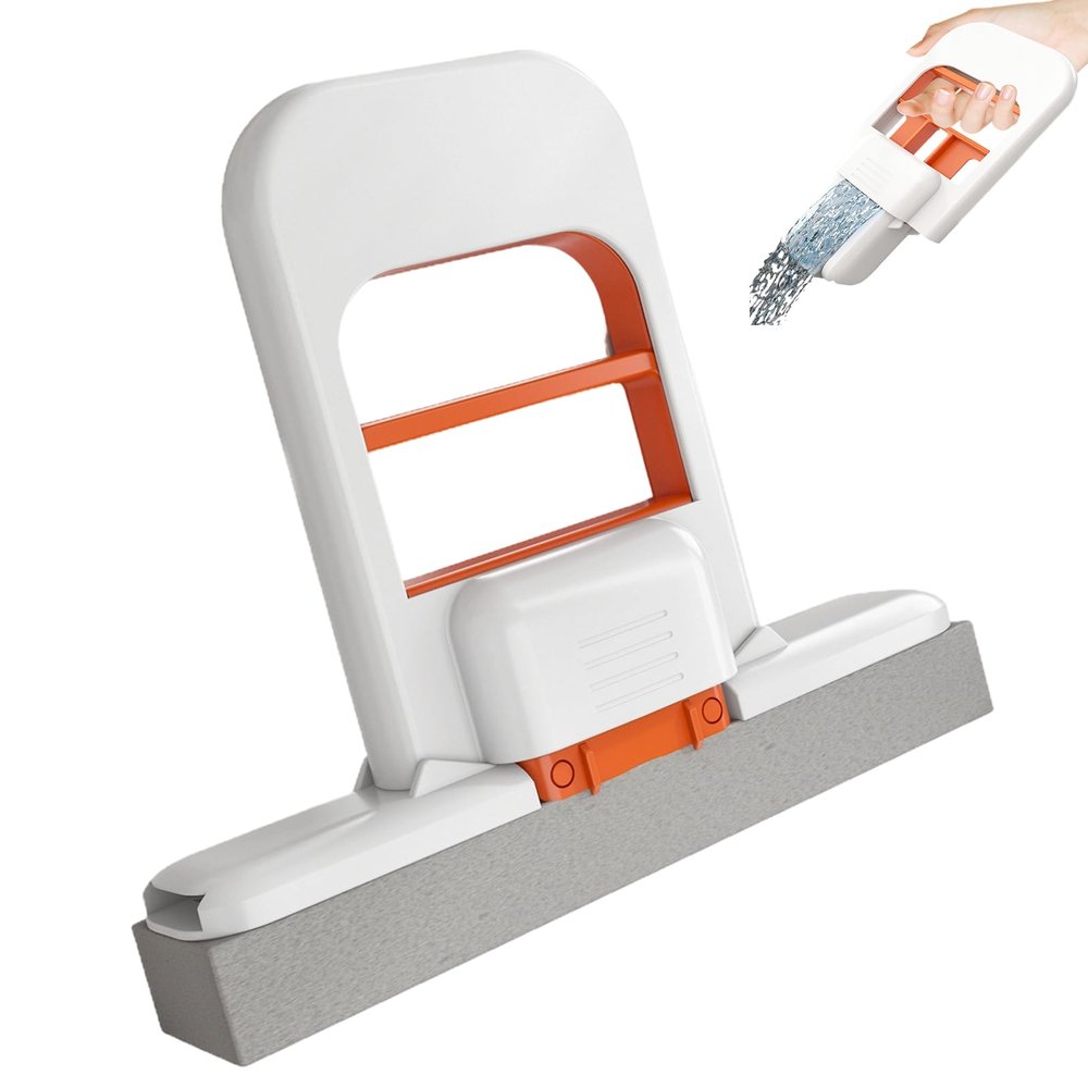 1Pc Mini Mop for Small Spaces, Portable Wet and Dry Use Mini Foldable Desktop Mop for Bathroom, Kitchen, Desktop, Glass, Countertops