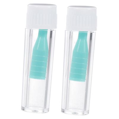 ERINGOGO 2Pcs Rgp Hard Contact Lens Remover and Inserter Tool, Green ABS Suction Cup with Bottle, Anti-Slip, Portable for Home Use and Travel