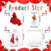 Jerify 12 Set Crochet Cardinal Gifts 4 Inch, Knitted Red Bird Gifts with Greeting Card Organza Bag for Christmas Stocking Stuffer Party Favor Coworker Employee Team Appreciation Volunteer view 2