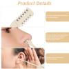 30Pcs Manual Nose Hair Trimmer - Rotating Nasal Hair Razor Cutter with Storage Box for Women and Men Double Sided Nose Hairs Cleaner Portable Nostril Remover Tools view 3