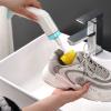 ROHCGHC Electric shoe polisher, can brush the inside and outside of shoes, handheld shoe washing machine artifact, portable and rechargeable Electric Shoe Poli(Green) view 3