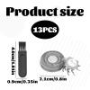 13PCS Shaver Replacement Blades for Pitbull Skull with 1 Cleaning Brush,Replacement Shaver Heads,Replacement Shaver Heads for Skull Shaver Pitbull Gold Pro Razors view 2