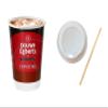 British Food Shop 2Go Cappuccino in 12oz Branded Cups [Pack of 20 with Lids and Stirrers] view 1