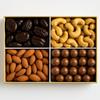 Chocolate & Salted Gift Box Luxury Mix of Roasted Salted Cashews & Almonds with Dark Chocolate Pecans & Milk Chocolate Hazelnuts | Premium Sharing Gift