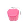 Anneome Denture Box Plastic Denture Holder Container for False Teeth Portable Box Oral Care Supplies Cleaning Tool Case Tooth Cleaner Kit view 2