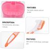 Anneome Denture Box Plastic Denture Holder Container for False Teeth Portable Box Oral Care Supplies Cleaning Tool Case Tooth Cleaner Kit view 4