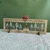 HDOYTXXM Christmas Tree House Advents Calendar Light Up Wood Advents Calendar With 24 Days Countdowns To Christmas Decoration view 4