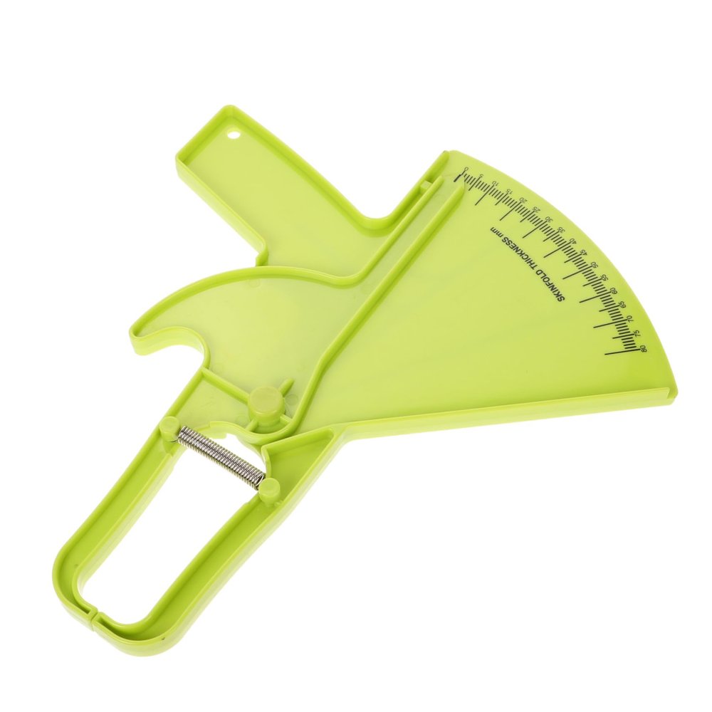 Veemoon Accurate Body Fat Caliper Skinfold Measuring Tool Handheld Fat Measurement Clip Green for Fitness Monitoring and Body Composition Analysis