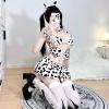 YUANMO Playful Cow Print Bikini Adorable Lolita Anime Cosplay Costume Party Transformation Outfit view 2