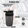 Alaoo Protein Shaker Bottle, 2PCS Shaker Protein Shakes with Metal Stirring Ball, Sports Gym Supplement Protein Shake Bottle for Mixing Protein Shakes and Supplements, 400ml, Black and White view 2