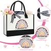 Geiserailie 8 Pcs Veterinarian Gifts for Women Including Large Tote Bag Cosmetic Bags Tumbler Cup Plush Socks Metal Keychain Card and Envelope for Christmas Veterinarian Week Thank You Gifts view 3