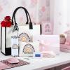 Geiserailie 8 Pcs Veterinarian Gifts for Women Including Large Tote Bag Cosmetic Bags Tumbler Cup Plush Socks Metal Keychain Card and Envelope for Christmas Veterinarian Week Thank You Gifts view 4