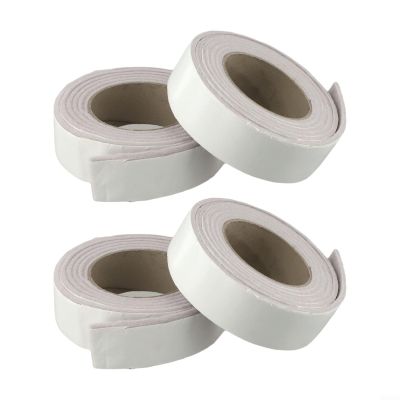 Bulevisiter Window Moisture Absorber Strip AntiCondensation Water Absorption Felt 4mm Thick SelfAdhesive Reusable Kitchen Glass Condensation Control 2M White(4pcs)