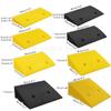 1 PCS Non-Slip Rubber Curb Ramp for Wheelchairs and Vehicles - 2"-5" Rise Height,(Yellow,5.9"H) view 2