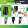 supregear Rubber Walking Stick Ends 25 mm, Anti-Slip Durable Replacement Ferrules with Metal Insert for Enhanced Stability, Shock-Absorbing Cane Feet Accessories, Black (4 pcs) view 3