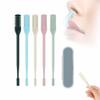2 in 1 Nasal Hair Cutter, 2025 New Double Sided Nose Hair Knife, Manual 360 Rotating Nostril Hair Removal Tool Double Sided Blade with Ear Digger for Men and Women (5PCS) view 1